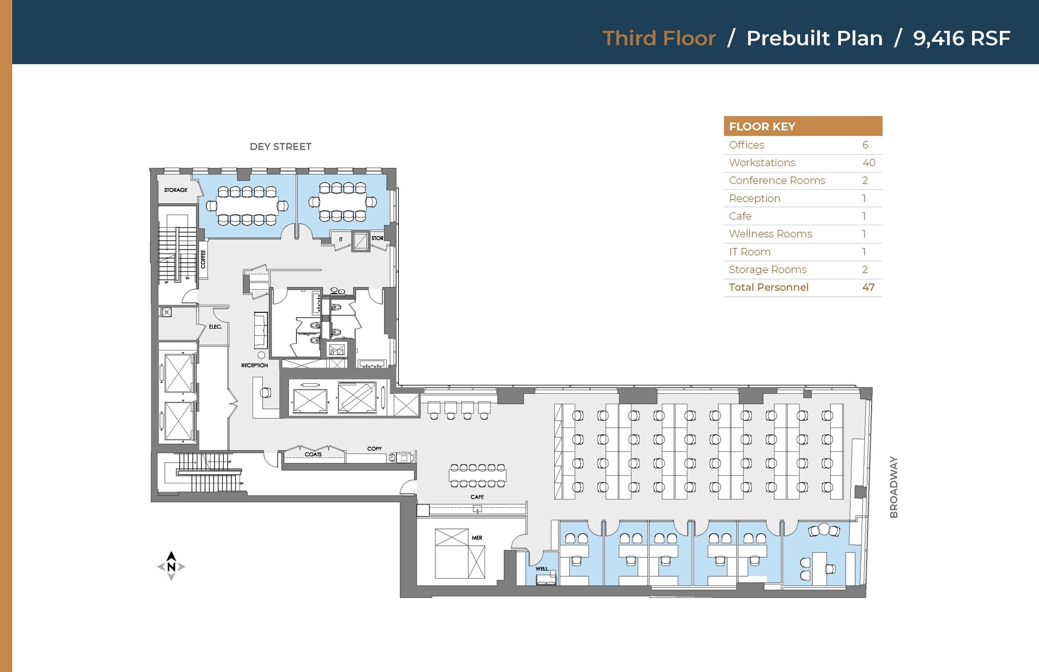 185 Broadway, New York, NY à louer Plan d’étage– Image 1 sur 6