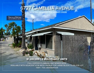 Plus de détails pour 6727 Camellia Ave, North Hollywood, CA - Logement à vendre