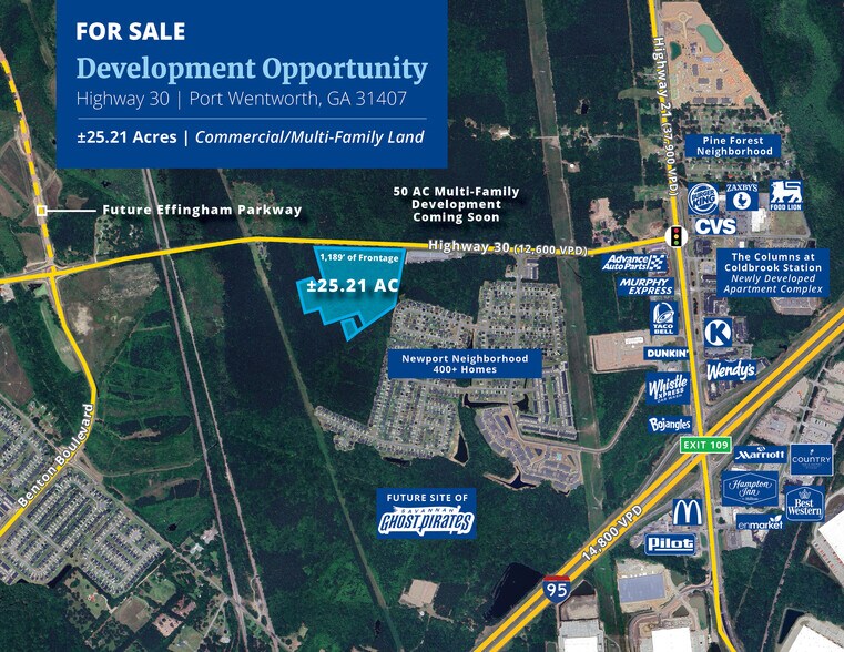 0 Highway 30, Port Wentworth, GA à vendre - Photo principale – Image 1 sur 4