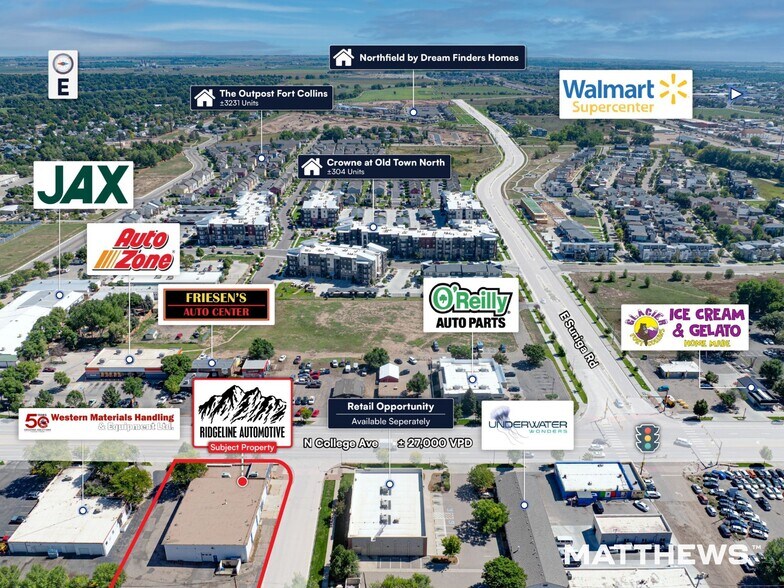 1101 N College Ave, Fort Collins, CO à louer - Photo de l’immeuble – Image 3 sur 3