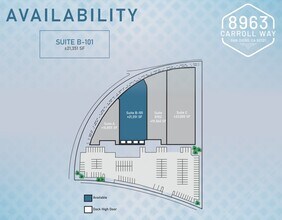 8963 Carroll Way, San Diego, CA à louer Plan de site– Image 2 sur 2