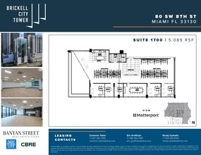 80 SW 8th St, Miami, FL à louer Plan de site– Image 1 sur 14
