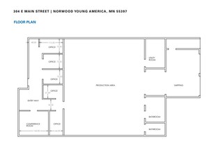304 E Main St E, Norwood Young America, MN à louer Plan d’étage– Image 1 sur 1