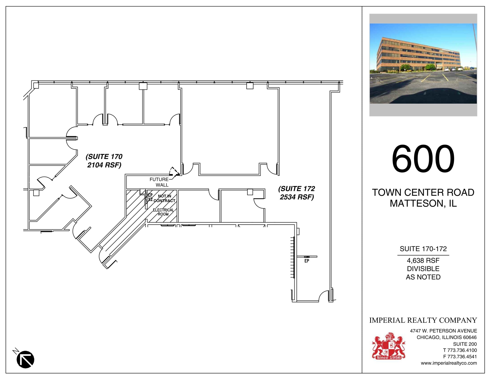600 Town Center Rd, Matteson, IL à louer Plan de site– Image 1 sur 5