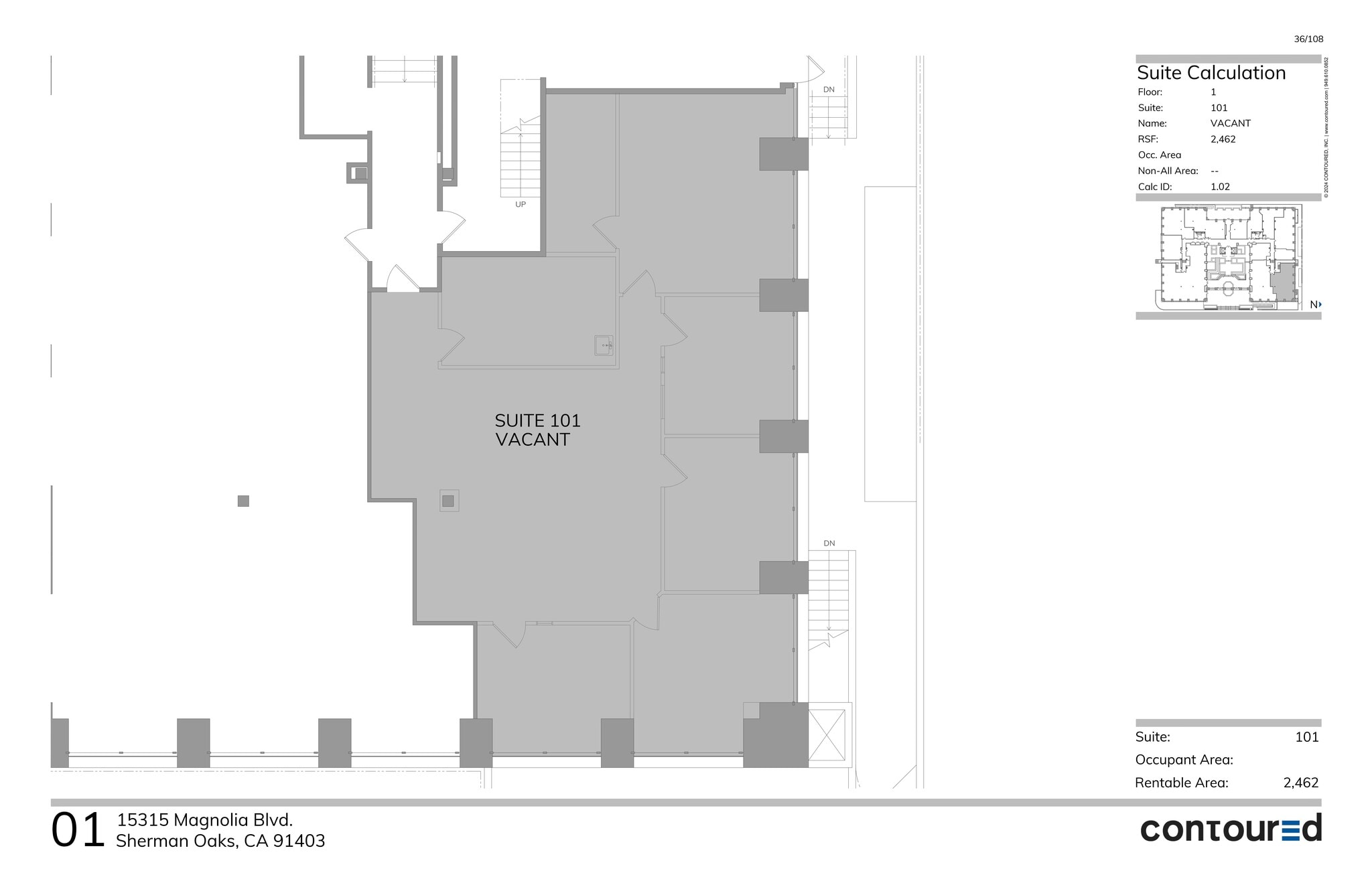 15315 Magnolia Blvd, Sherman Oaks, CA à louer Plan de site– Image 1 sur 1