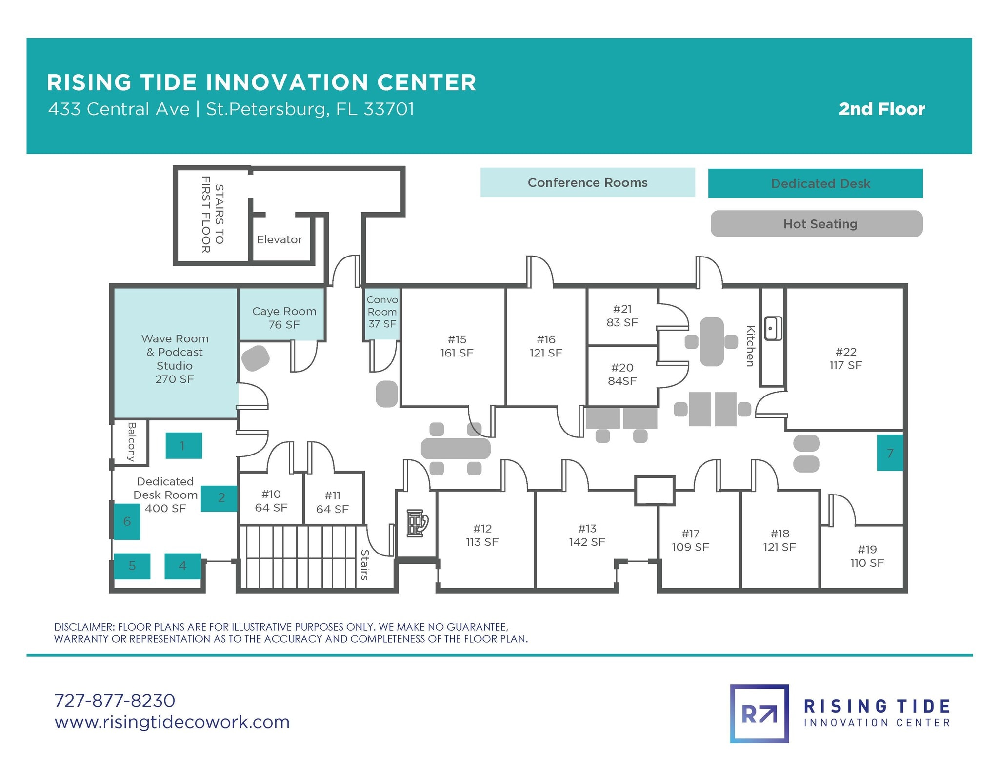 433 Central Ave, Saint Petersburg, FL à louer Plan d’étage– Image 1 sur 1