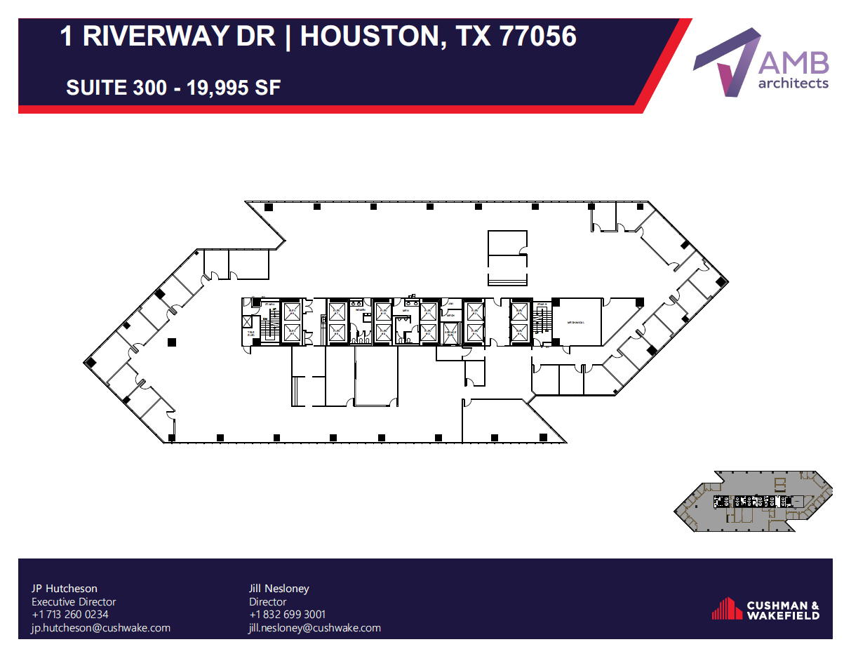 1 Riverway, Houston, TX à louer Plan d’étage– Image 1 sur 1