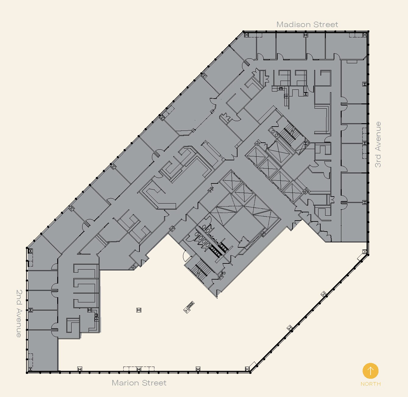 999 3rd Ave, Seattle, WA à louer Plan d’étage– Image 1 sur 8