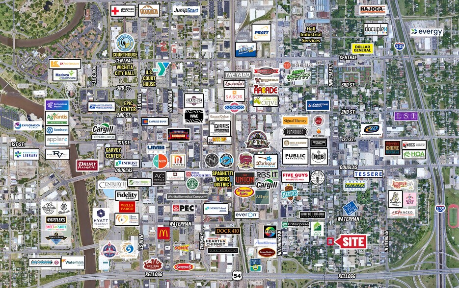 1300 E Lewis St, Wichita, KS à louer - Aérien – Image 2 sur 2