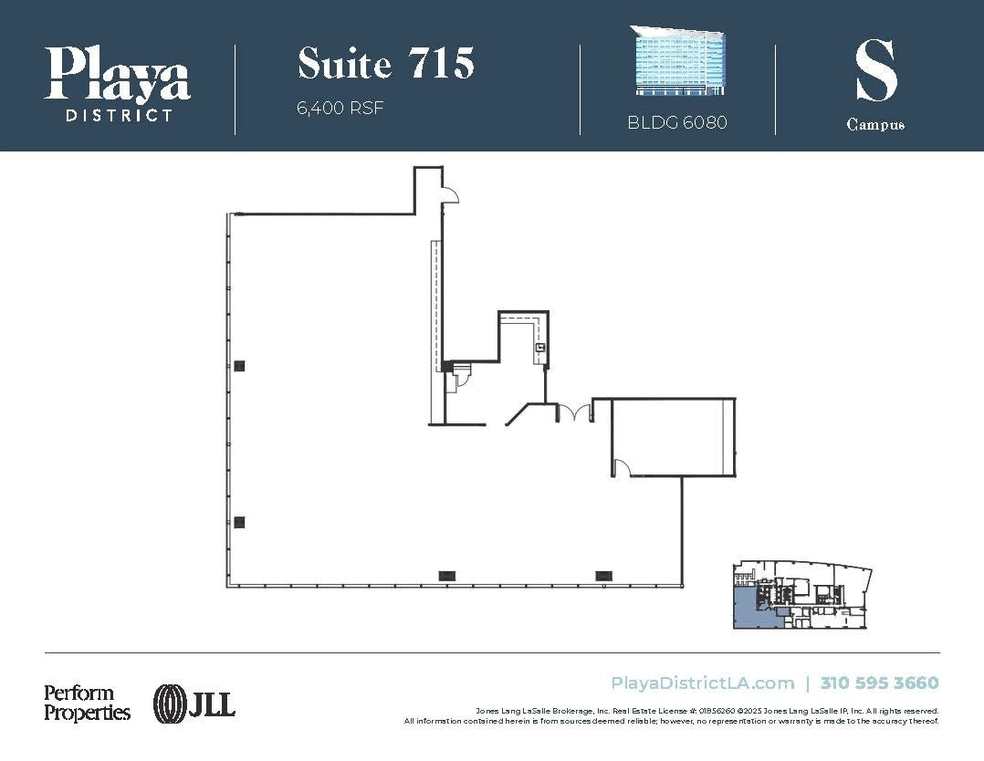 6100 Center Dr, Los Angeles, CA à louer Plan d’étage– Image 1 sur 1