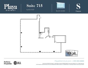 6100 Center Dr, Los Angeles, CA à louer Plan d’étage– Image 1 sur 1