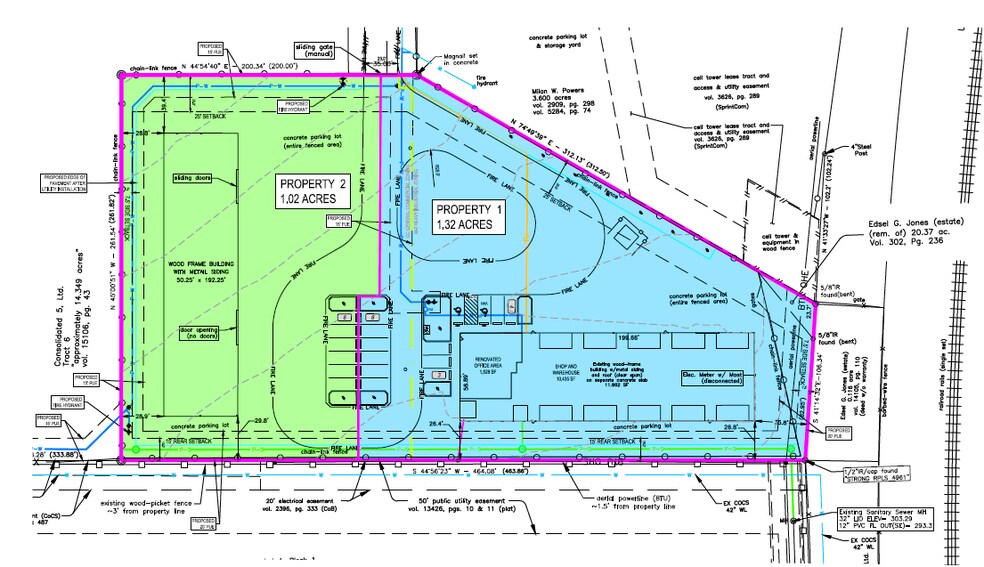 Unique College Station Investment portefeuille de 2 biens à vendre sur LoopNet.fr - Plan de site – Image 1 sur 3