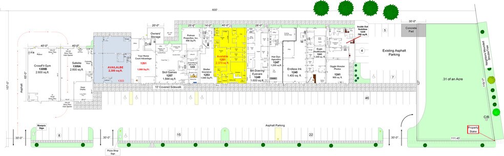 1239-1309 Monroe Ave, New Philadelphia, OH à louer - Plan de site – Image 3 sur 3