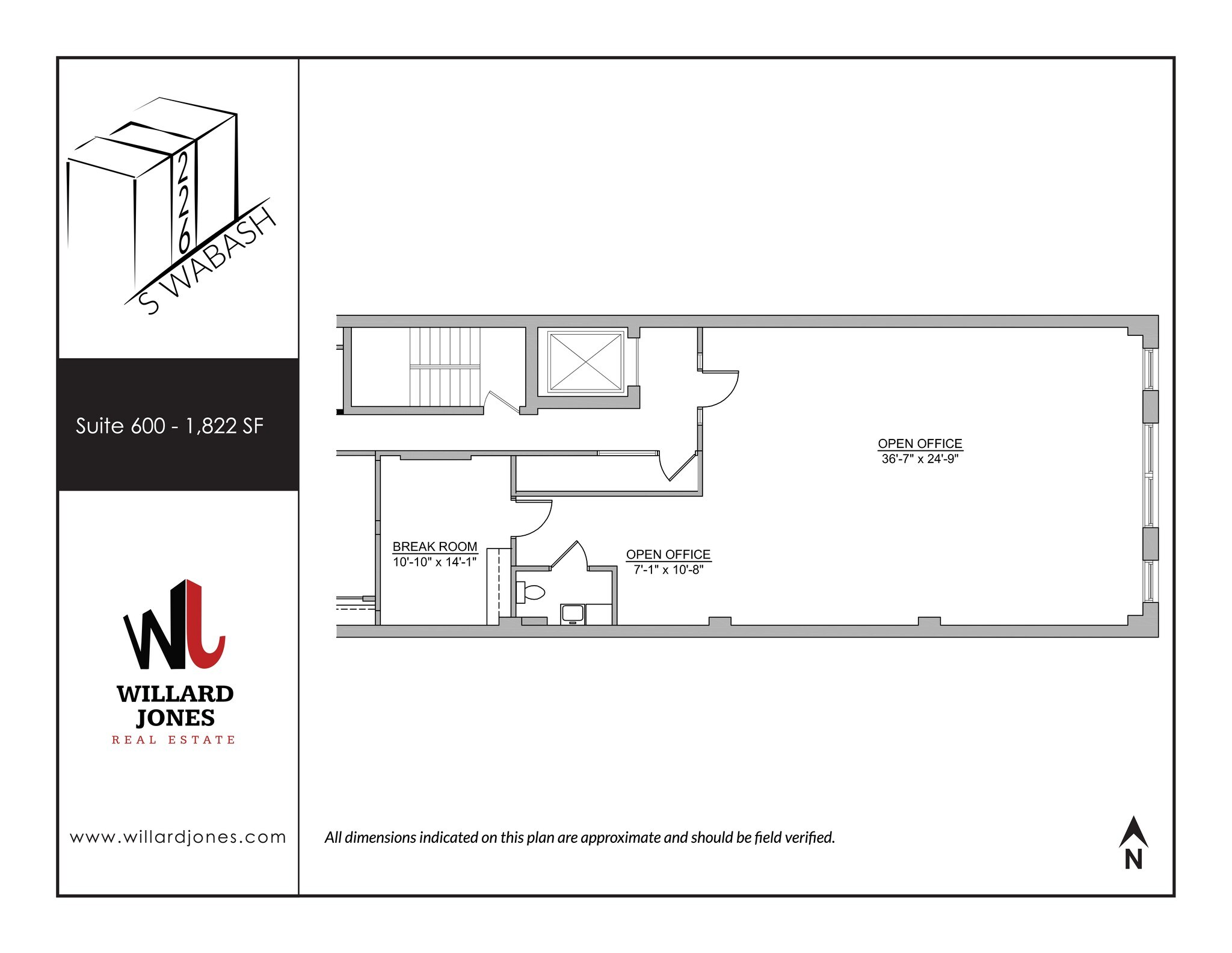226 S Wabash Ave, Chicago, IL à louer Plan de site– Image 1 sur 1