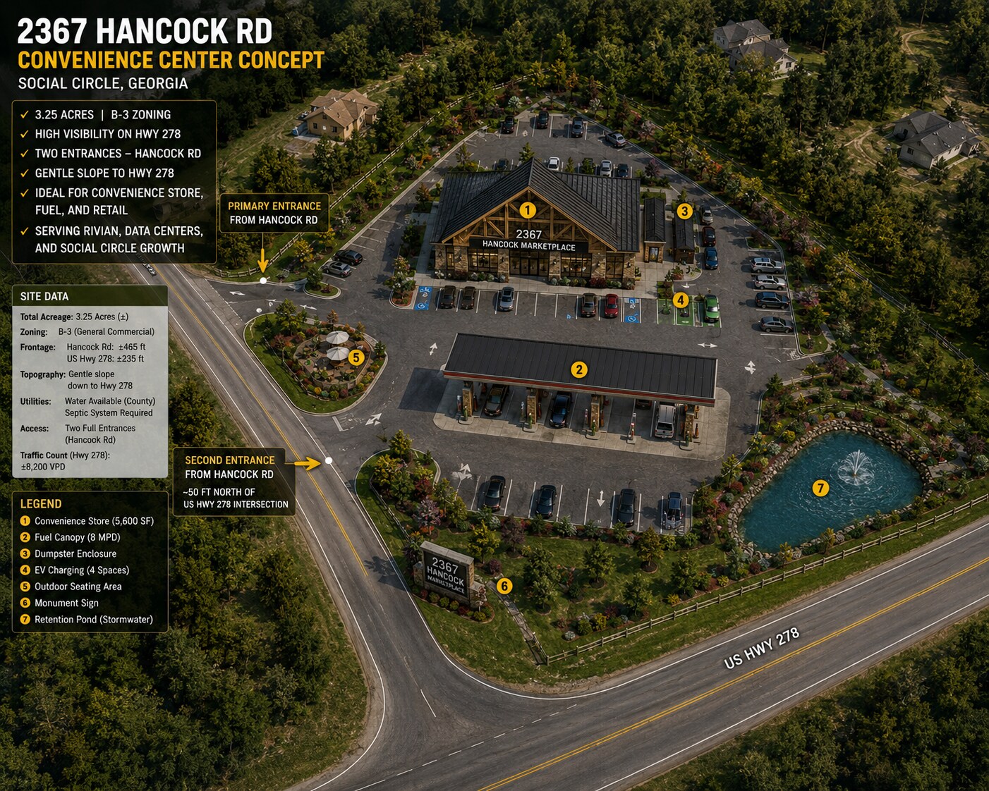 2367 Hancock Rd, Social Circle, GA à vendre Photo de l’immeuble– Image 1 sur 3