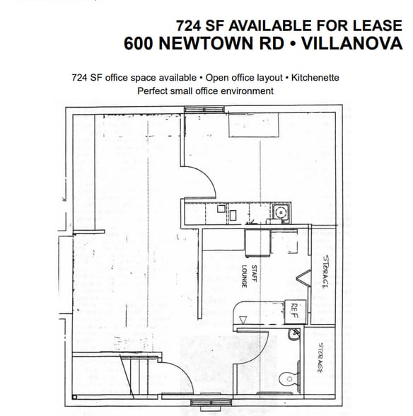 600 Newtown Rd, Villanova, PA à vendre - Plan d’étage – Image 3 sur 4
