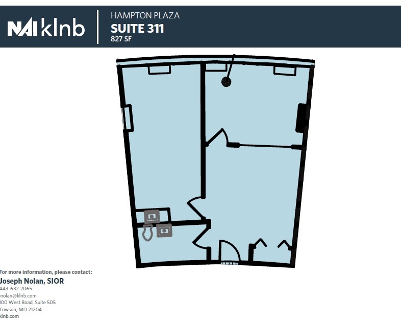 300 E Joppa Rd, Towson, MD à louer Plan d’étage– Image 1 sur 3