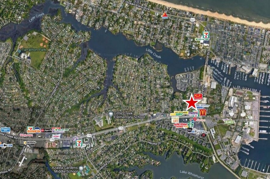 7911-7915 Shore Dr, Norfolk, VA à louer - Aérien – Image 2 sur 2