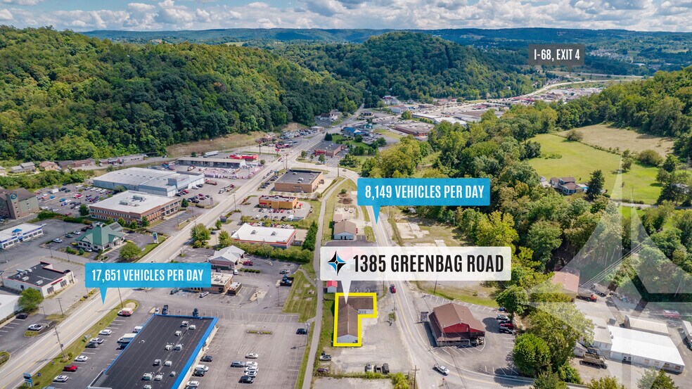 1385 Greenbag Rd, Morgantown, WV à louer - Aérien – Image 2 sur 10