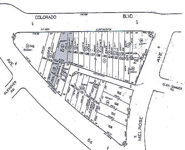 1450 W Colorado Blvd, Pasadena, CA à louer - Plan cadastral – Image 2 sur 3