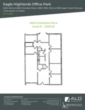 6825 Parkdale Pl, Indianapolis, IN à louer Plan d’étage– Image 1 sur 1