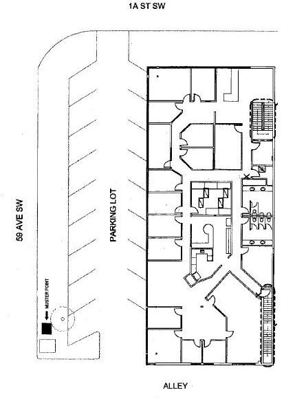 6001 1A St SW, Calgary, AB à louer Plan d’étage– Image 1 sur 1