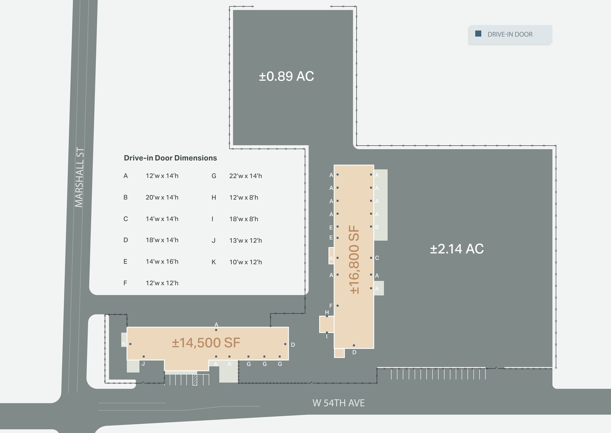 5400 Marshall St, Arvada, CO à louer Plan de site– Image 1 sur 2