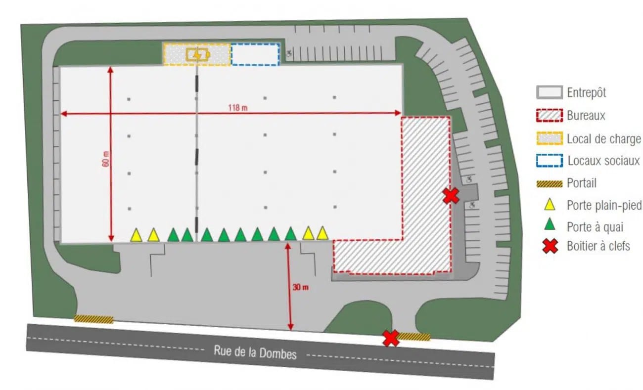555 Rue De La Dombes, Miribel à louer Plan d’étage– Image 1 sur 1