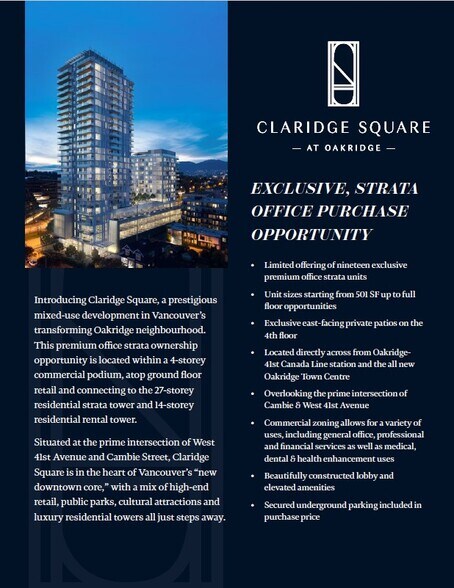 5740 Cambie St, Vancouver, BC à vendre - Autre – Image 2 sur 3