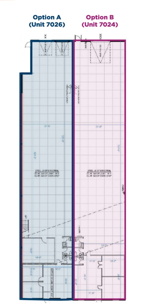 7004-7042 30th St SE, Calgary, AB à louer Plan d’étage– Image 1 sur 1