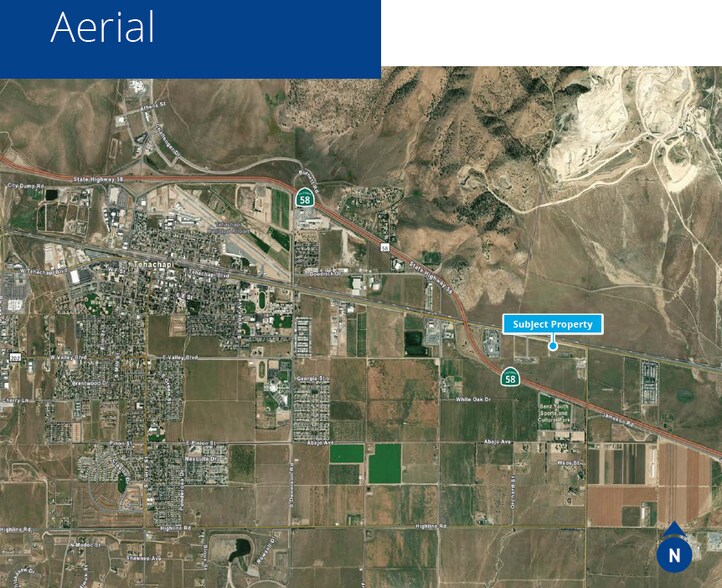 15236 Tehachapi Blvd, Tehachapi, CA à vendre - Aérien – Image 2 sur 2