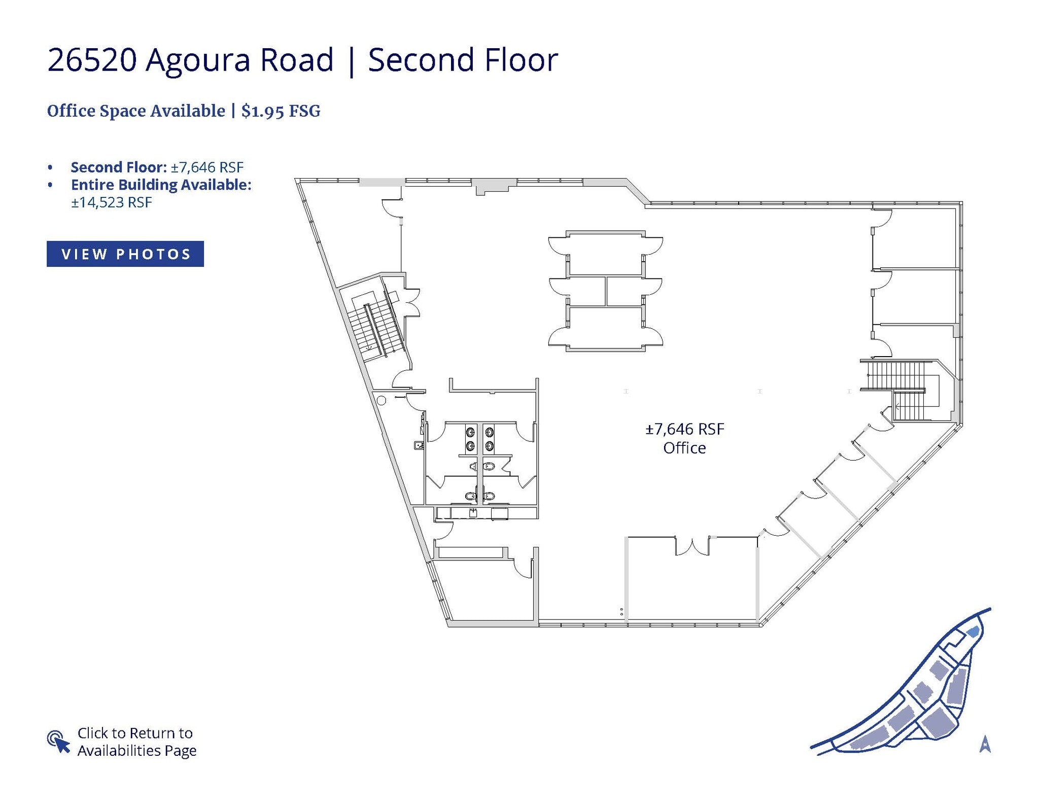 26610 Agoura Rd, Calabasas, CA à louer Plan d’étage– Image 1 sur 10