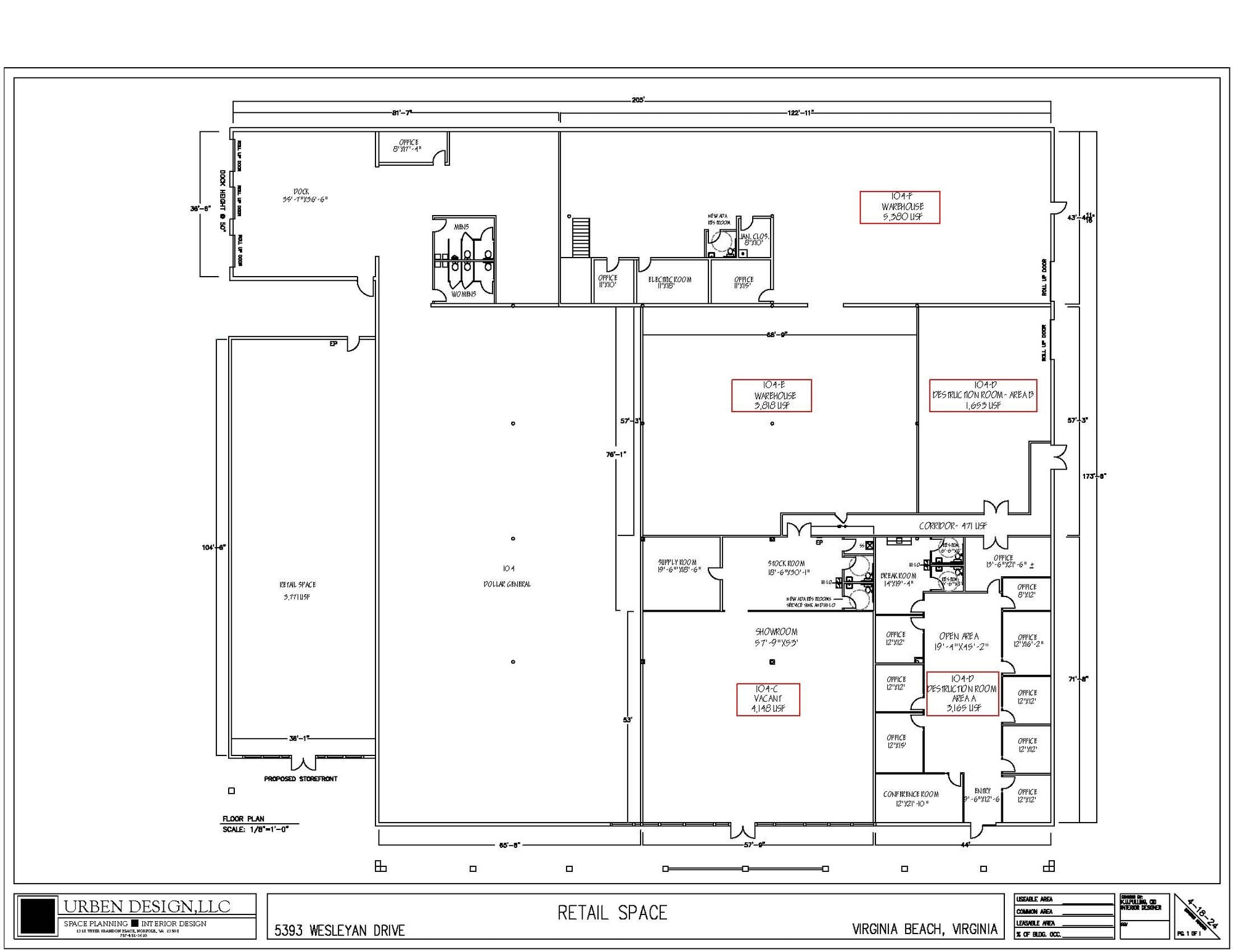5393 Wesleyan Dr, Virginia Beach, VA à louer Plan d’étage– Image 1 sur 1