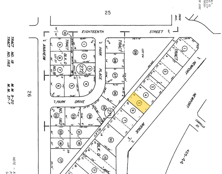 1775 Newport Blvd, Costa Mesa, CA à vendre - Plan cadastral – Image 3 sur 4