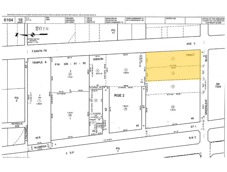 1515 S Santa Fe Ave, Compton, CA à vendre - Plan cadastral – Image 2 sur 2