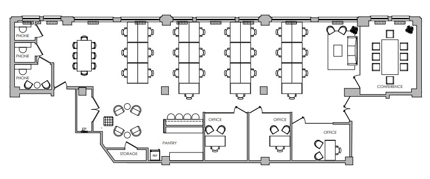 240 W 35th St, New York, NY à louer Plan d’étage– Image 1 sur 5