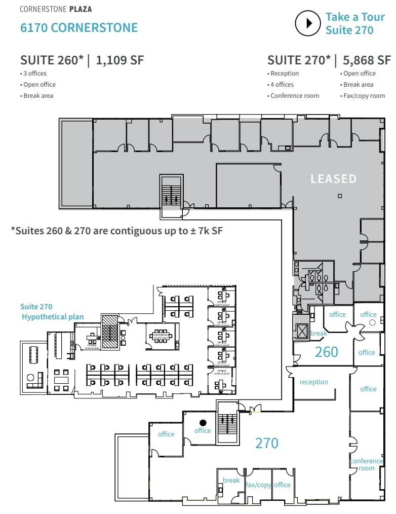 6160 Cornerstone Ct E, San Diego, CA à louer Plan d’étage– Image 1 sur 4