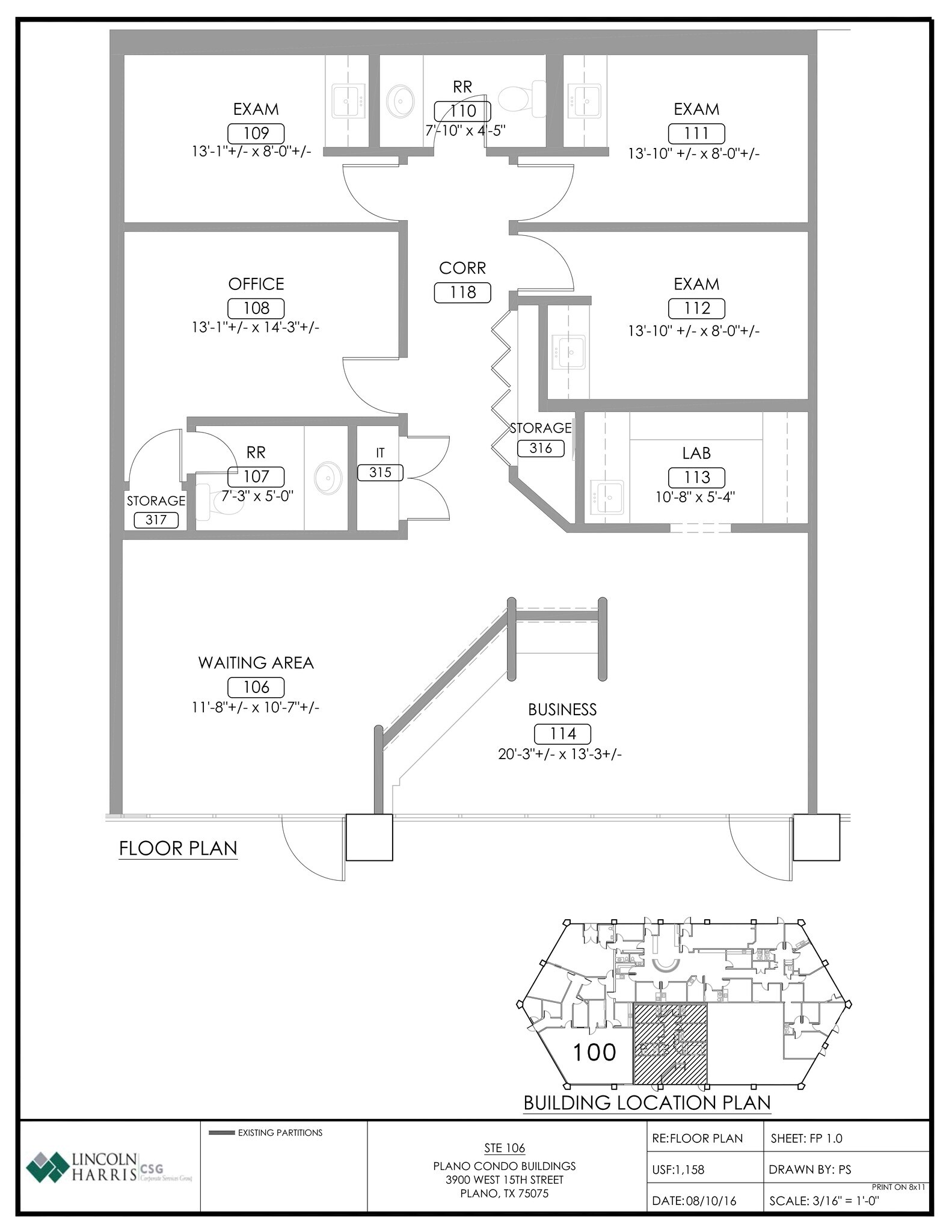 3900 W 15th St, Plano, TX à louer Plan d’étage– Image 1 sur 1