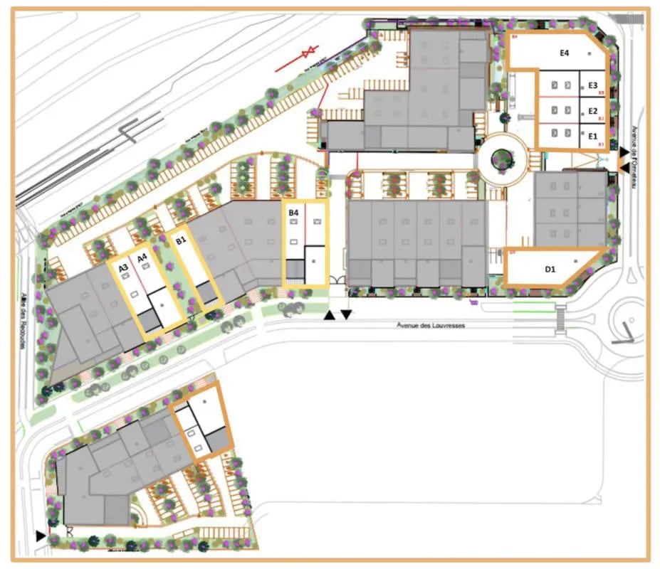 Local d’activités dans Gennevilliers à louer Plan de site– Image 1 sur 4