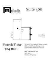 1447 Peachtree St NE, Atlanta, GA à louer Plan d’étage– Image 1 sur 3