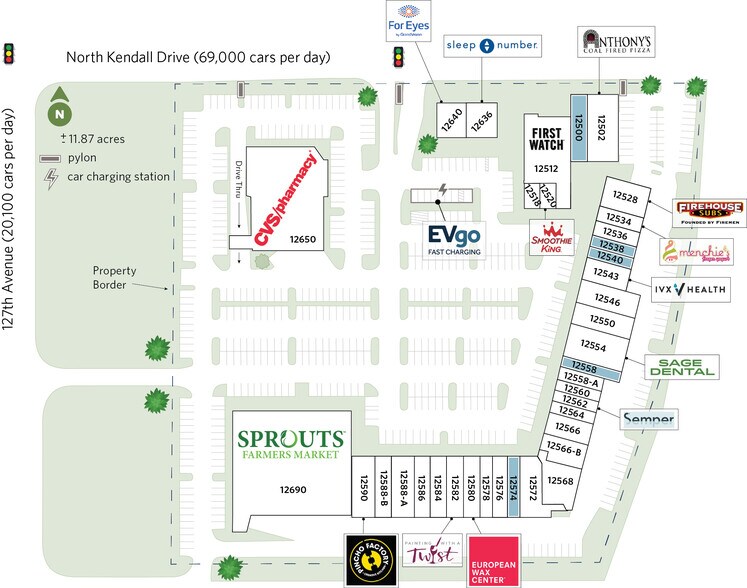12500-12650 SW 88th St, Miami, FL à louer - Plan de site – Image 2 sur 15