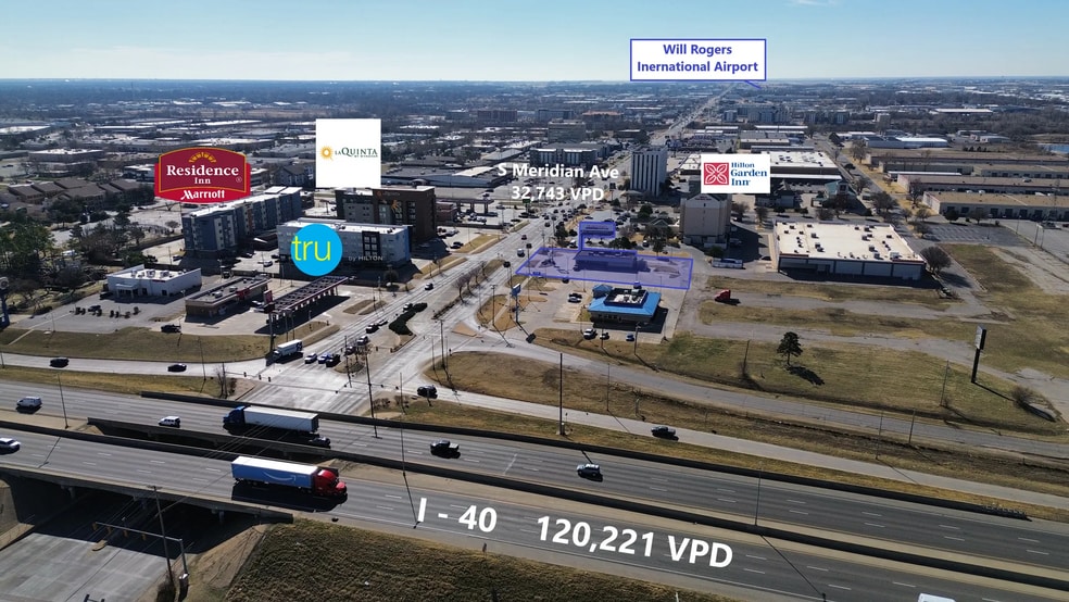 721 S Meridian Ave, Oklahoma City, OK à louer - Aérien – Image 2 sur 13