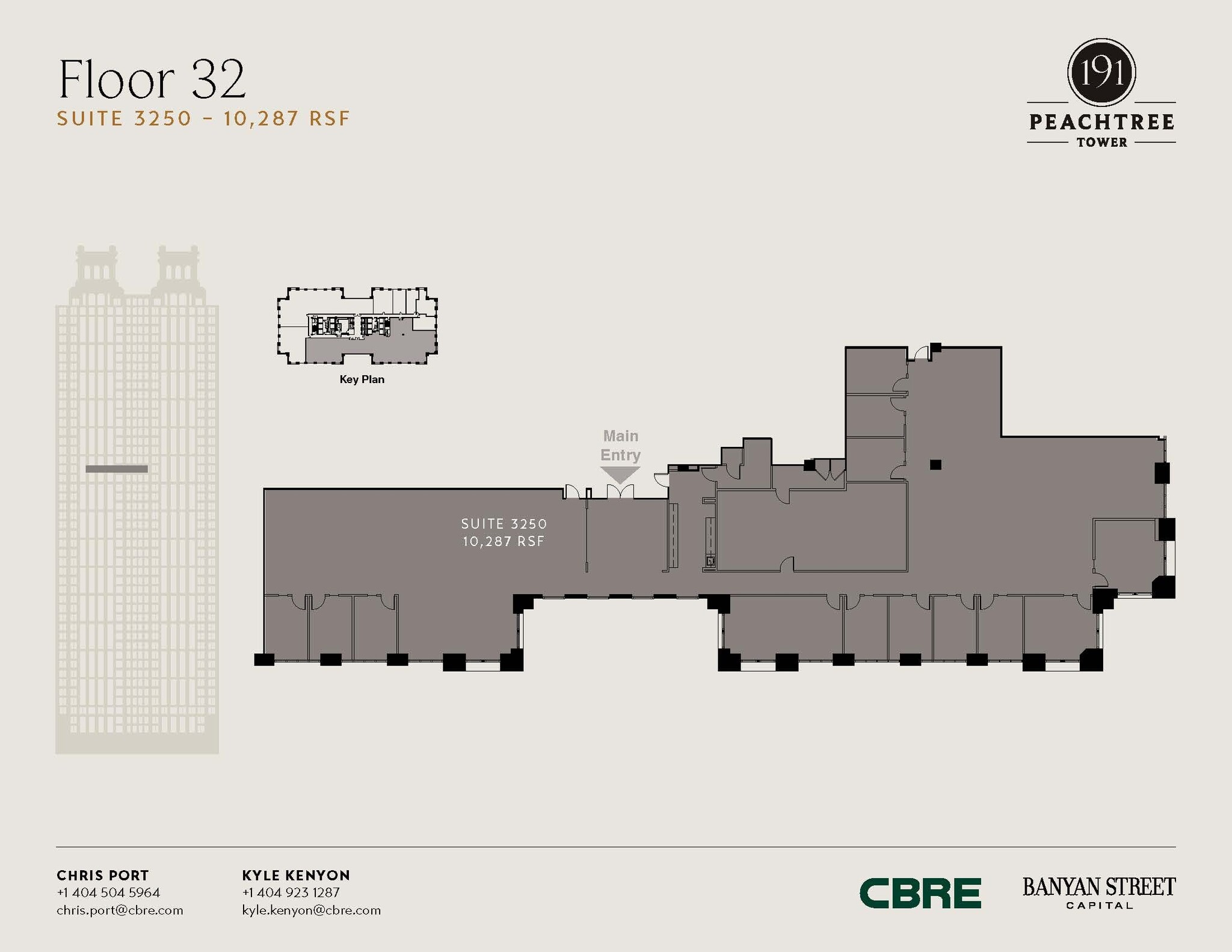 191 peachtree St NE, Atlanta, GA à louer Plan d’étage– Image 1 sur 1