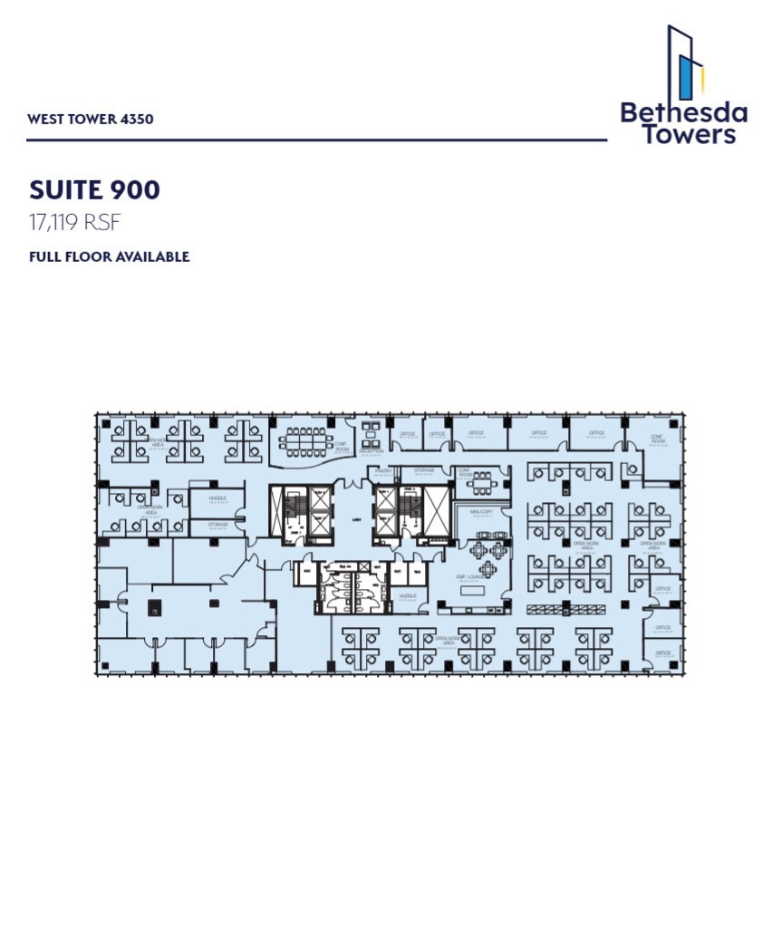 4340 East-West Hwy, Bethesda, MD à louer Plan d’étage– Image 1 sur 1