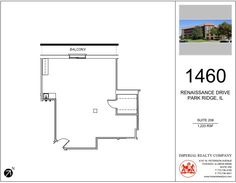 1460 Renaissance Dr, Park Ridge, IL à louer Plan d’étage– Image 1 sur 1