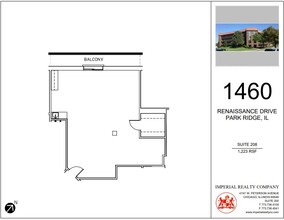 1460 Renaissance Dr, Park Ridge, IL à louer Plan d’étage– Image 1 sur 1