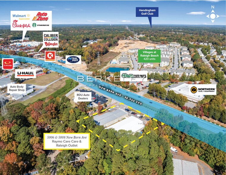 5006 & 5008 New Bern Ave, Raleigh, NC à vendre - Photo de l’immeuble – Image 3 sur 6