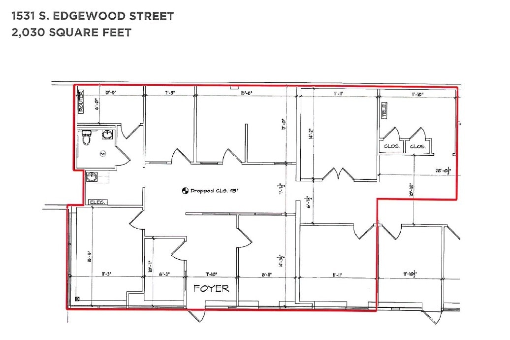 1501 S Edgewood St, Baltimore, MD à louer Plan d’étage– Image 1 sur 1