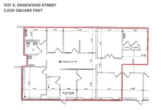 1501 S Edgewood St, Baltimore, MD à louer Plan d’étage– Image 1 sur 1