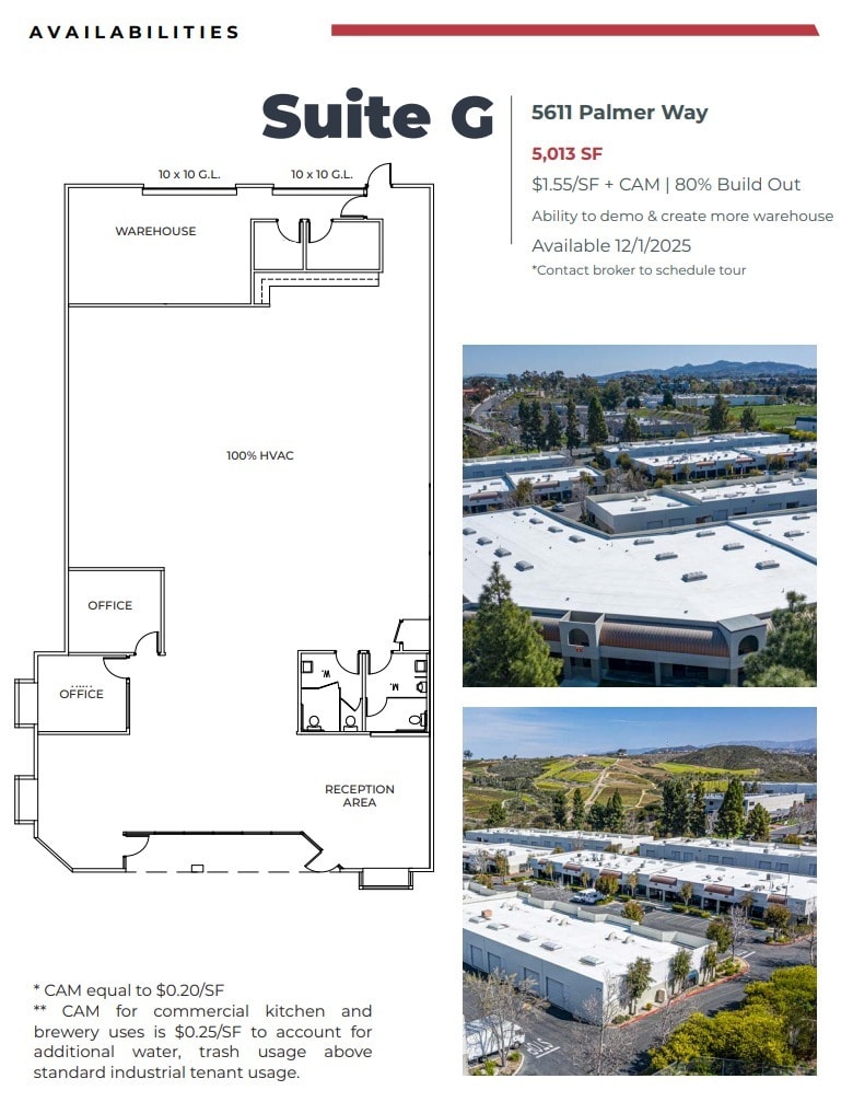 5650 El Camino Real, Carlsbad, CA à louer Plan d’étage– Image 1 sur 2